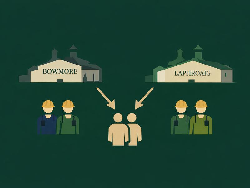 Picture of Bowmore and Laphroaig Merge Operations